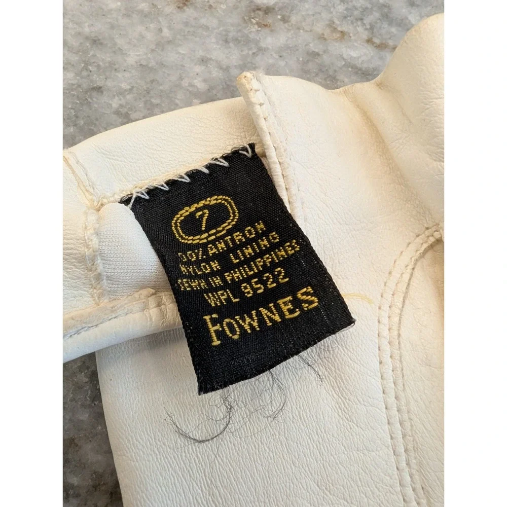 Vintage‎ Womens Gloves, Size 7, White